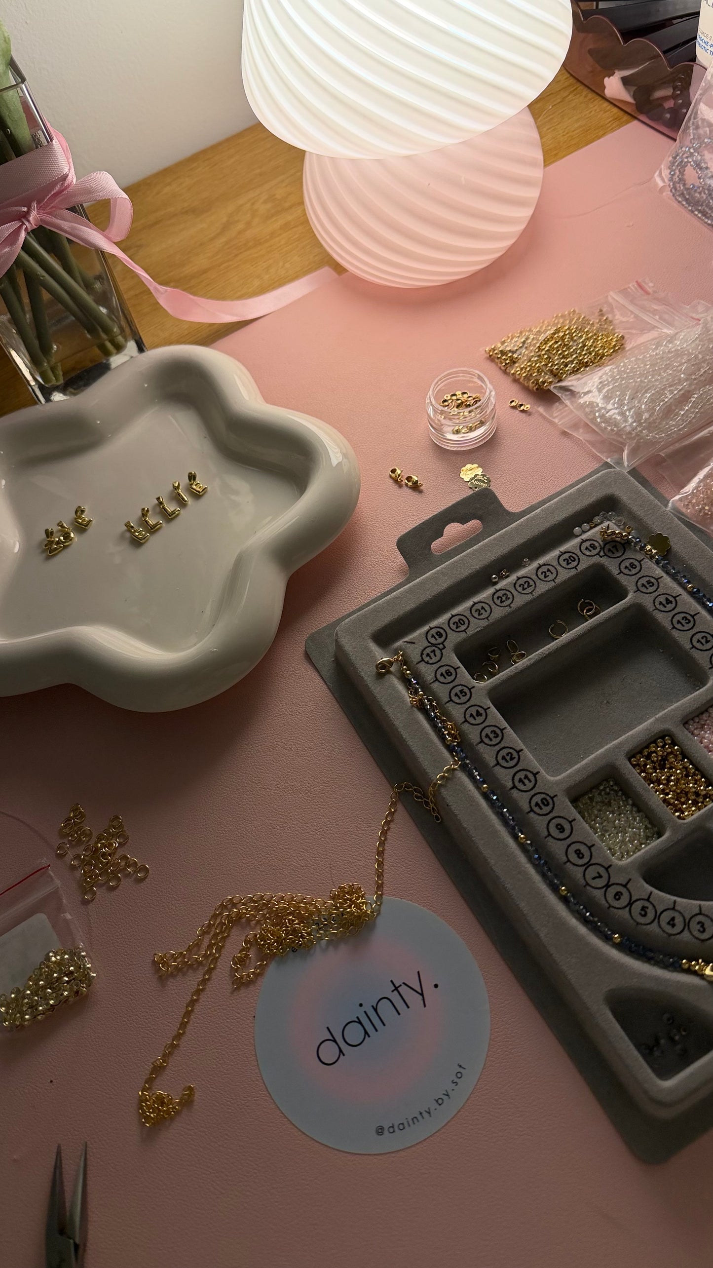 custom name necklace beaded