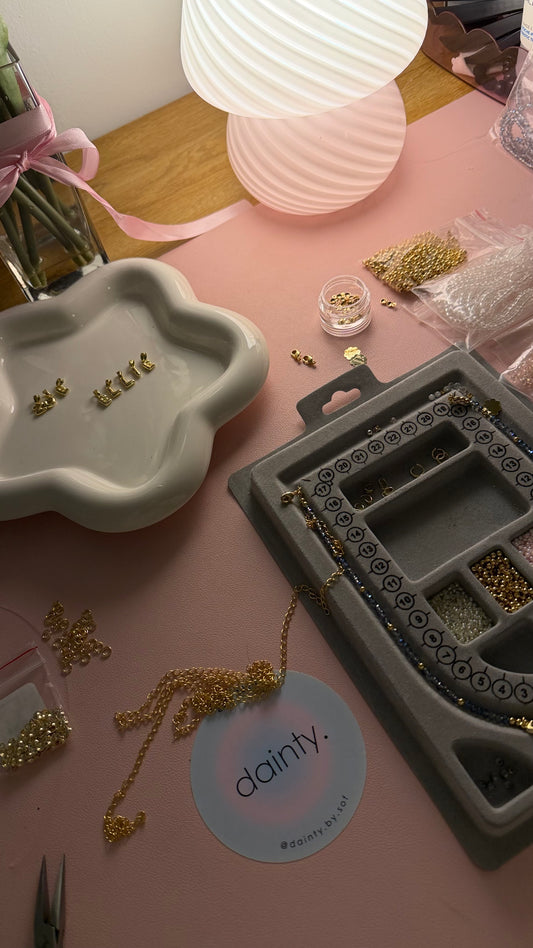 custom name necklace beaded