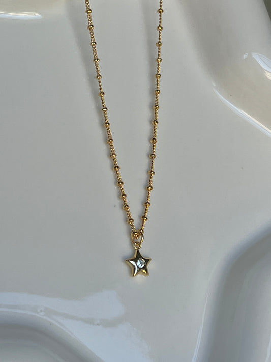 petite star necklace