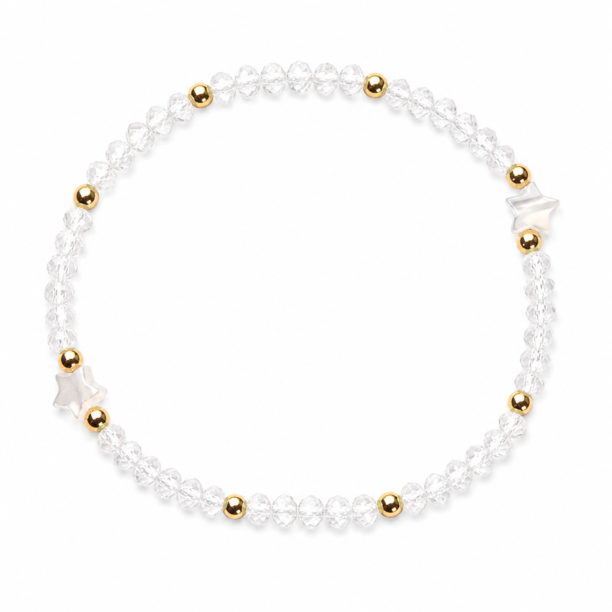 mother of pearl star bracelet