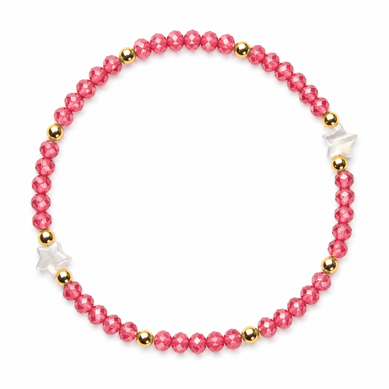mother of pearl star bracelet