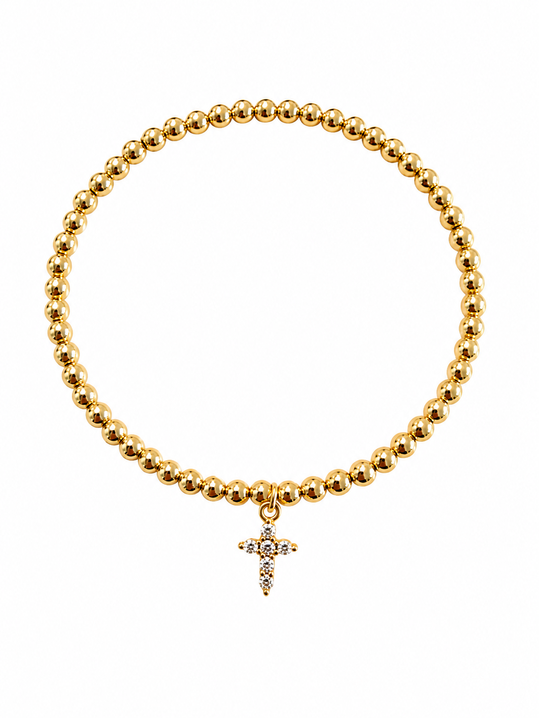 gold cross bracelet
